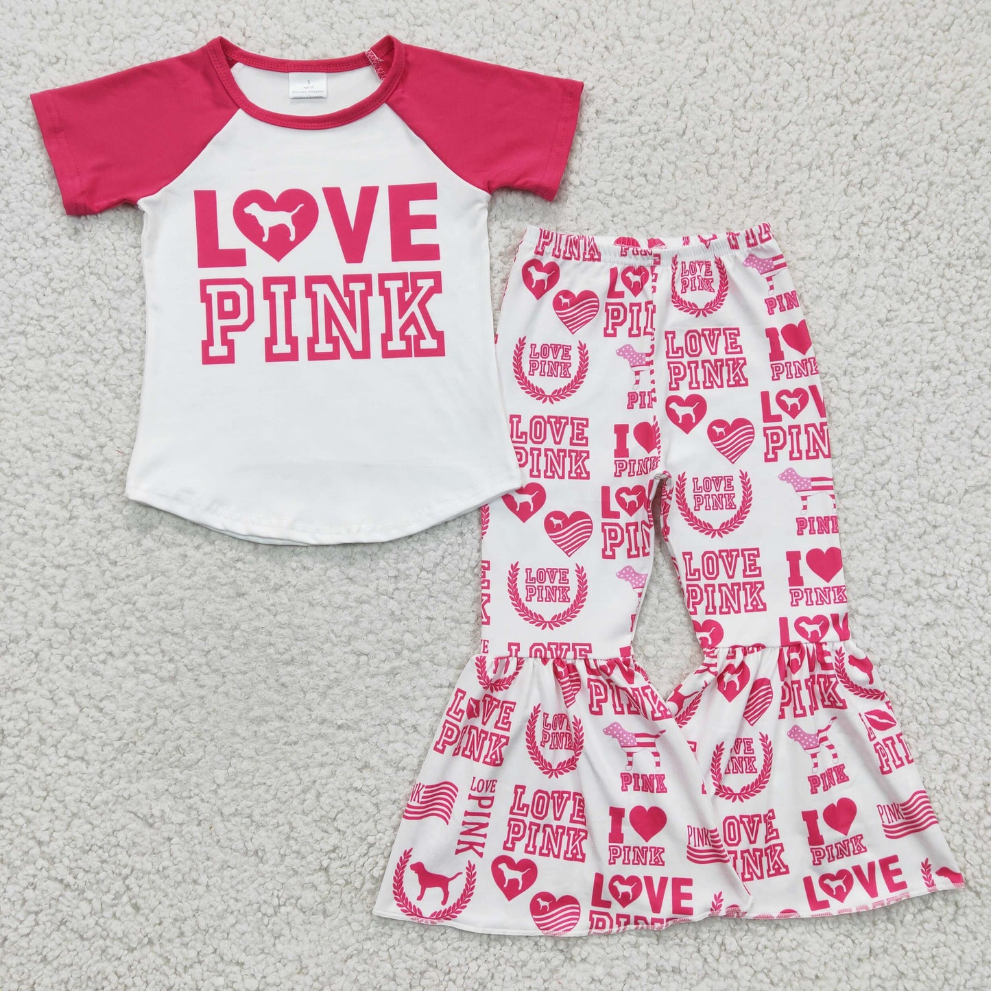 Toddle girls summer bell pants outfit D13-27