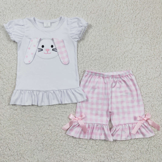 Baby girls short sleeve Easter outfit ,GSSO0128