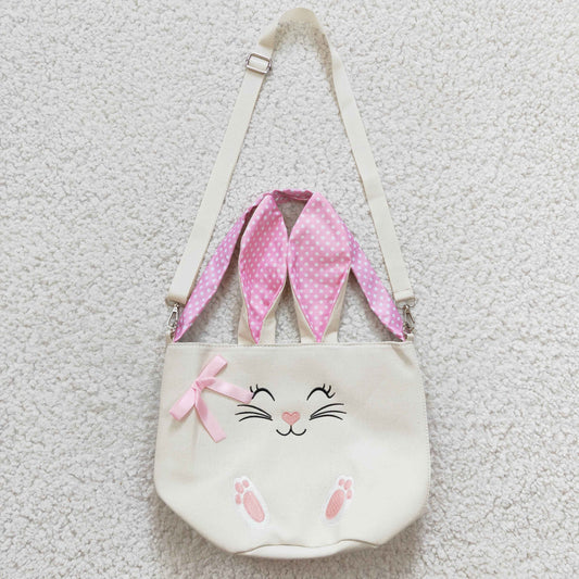 kids girls pink ear Easter bag  BA0031,  10*12*3.9inches