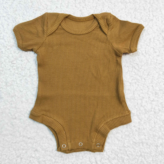 Toddle girls mustard short sleeve romper, SR0207