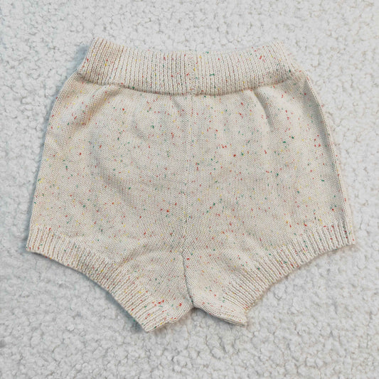 Infant girls cream summer shorts  S0037