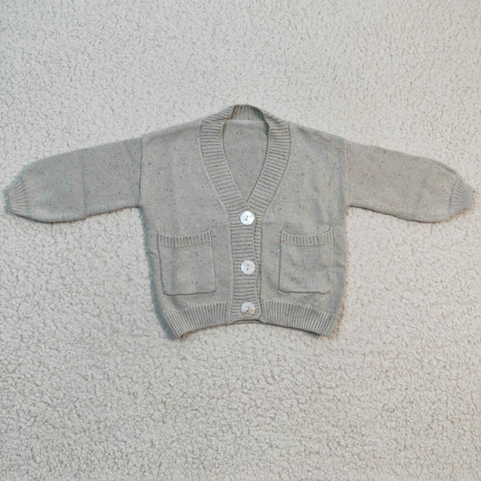 Infant girls grey long sleeve sweater GT0141