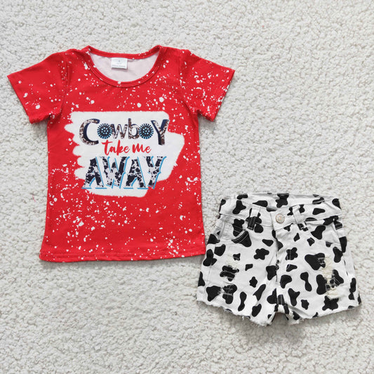 cowboy take me away denim set, GSSO0147