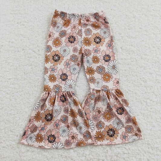 baby girls flower  milk silk pants , P0058