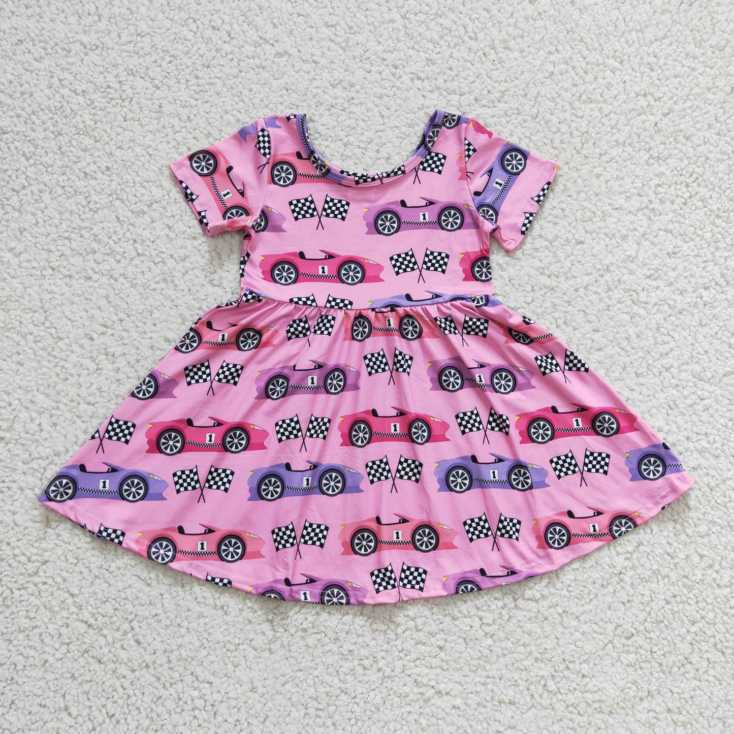 Girls short sleeve summer dress, GSD0177