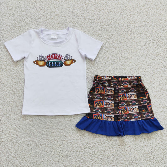 Girls summer short set， C3-2