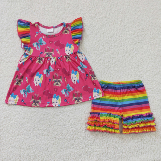 Promotion baby girls summer clothing set