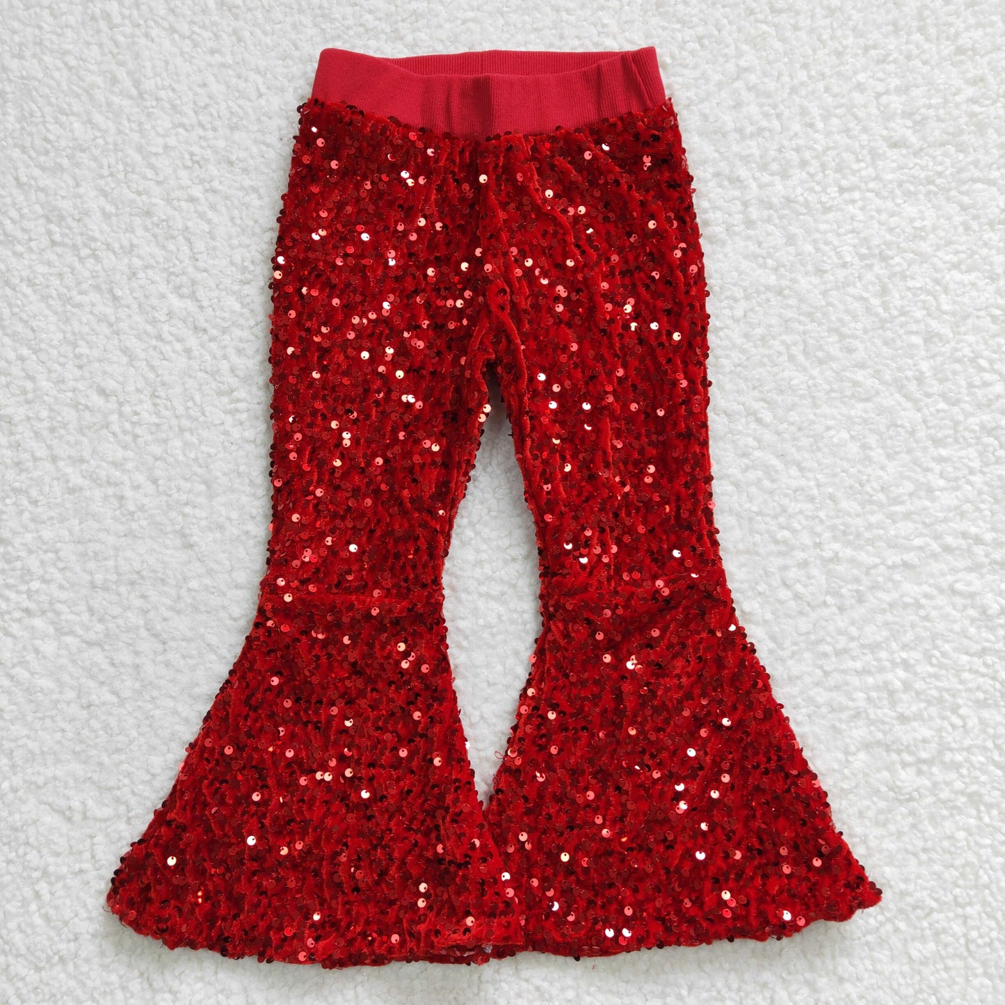 red sparking long pants