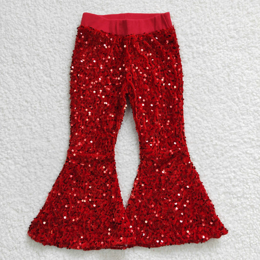 red sparking long pants