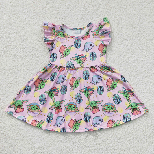 baby girls short sleeve dress, b14-10