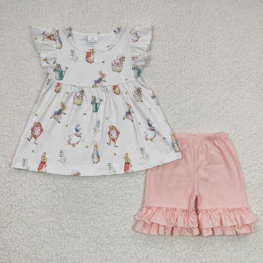 baby girls short sleeve Easter outfit, GSSO0154