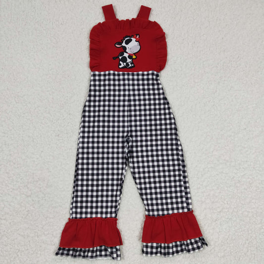 baby girls cow print overall,  SR0165