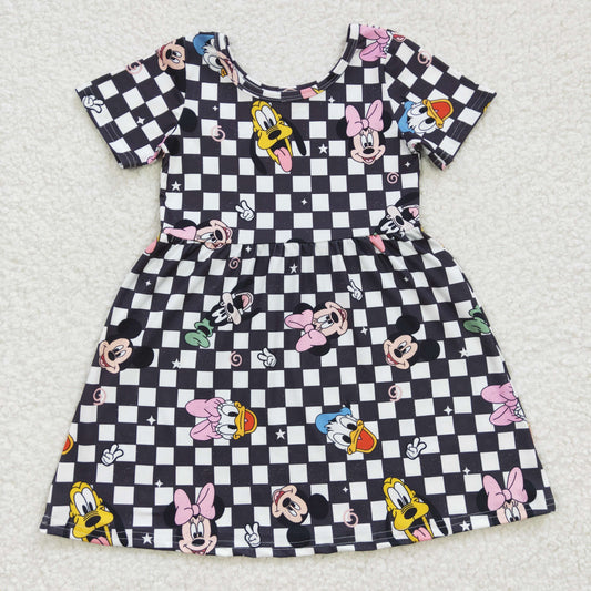 toddle girls short sleeve cartoon dress