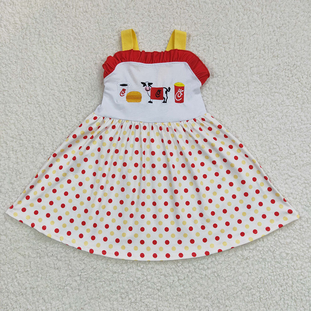 Baby girls sleeveless summer dress, GSD0203.