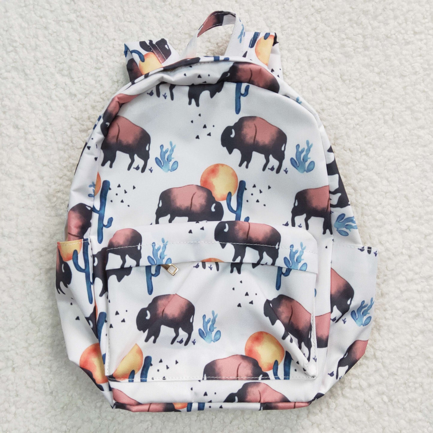 kids cow print travel backpack diaper bag, BA0043