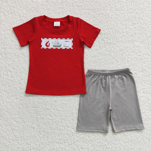 Pre-order boy summer short outfit ,BSSO0144, Dec 15th