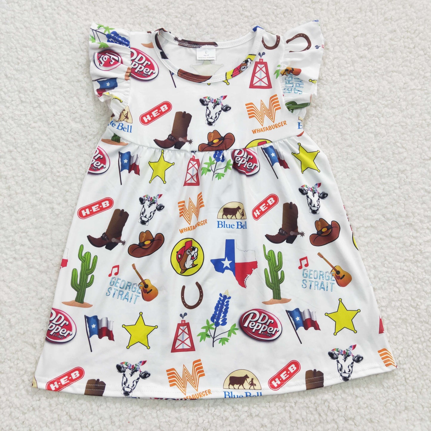 girls short sleeve summer dress , GSD0260