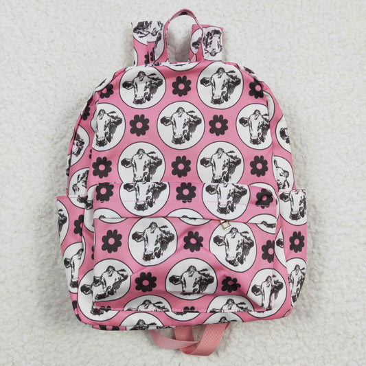 cow design baby girls shoulder diaper bag