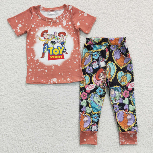 children kids baby short sleeve jogger set ,BSPO0094