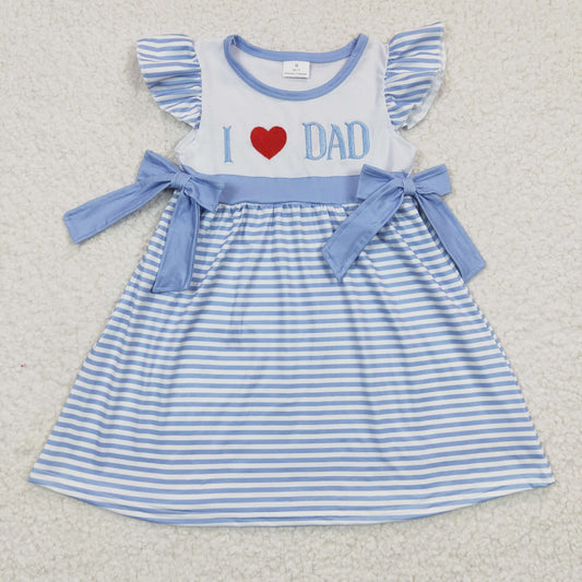 Baby girls I LOVE DAD fathers day dress, GSD0256