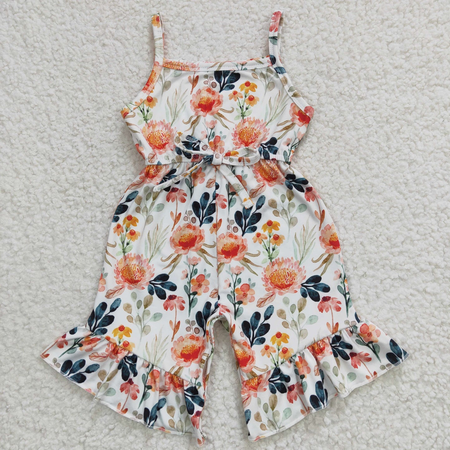 toddle girls floral boutique jumpsuit overall, SR0250