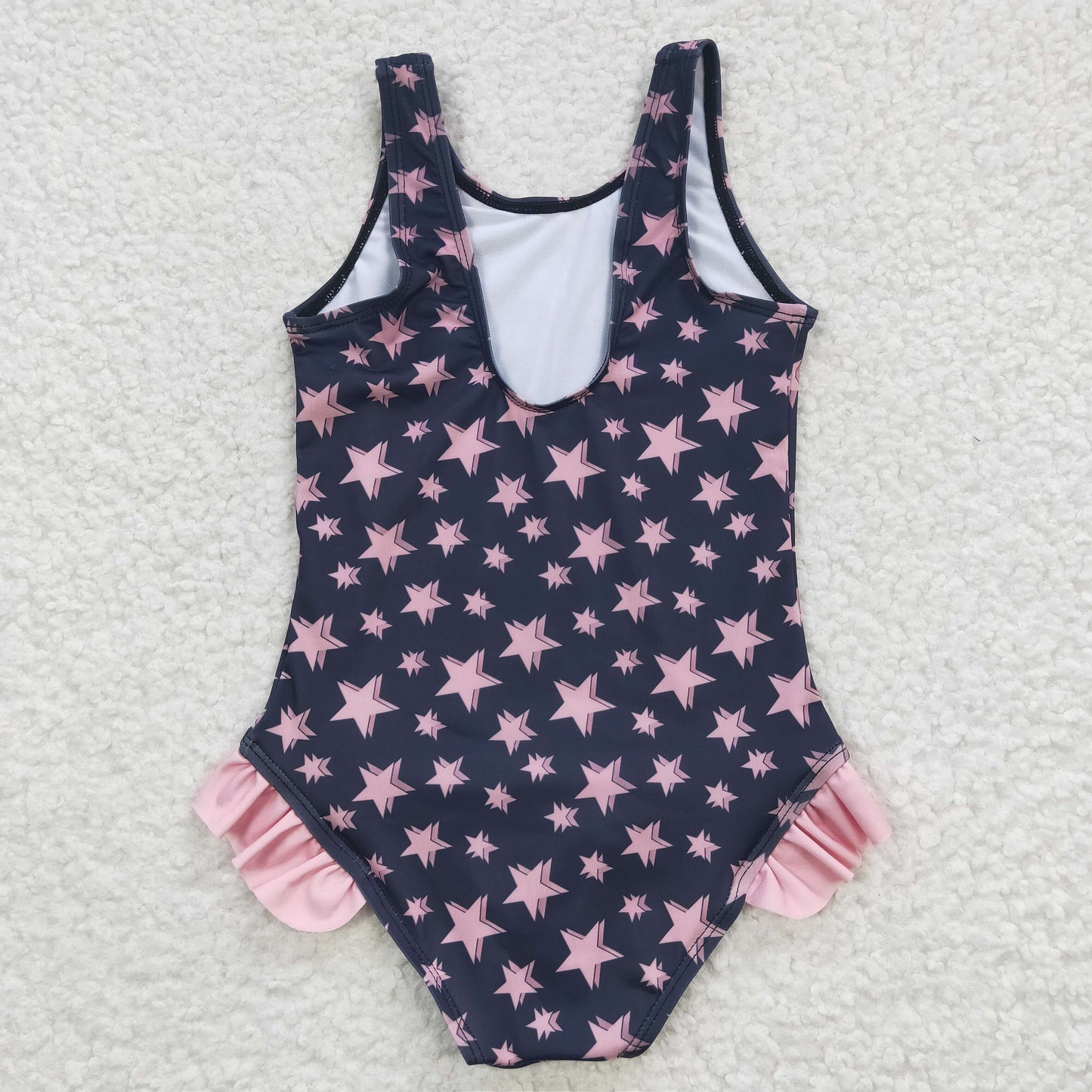 girls star print bathing suit,  S0048