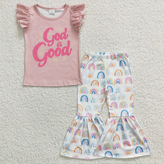 summer girls  bell pants outfit GSPO0479