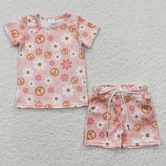 wholesale baby girls summer ribbed clothes