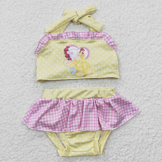 GIRLS cartoon bathing suit,  S0055