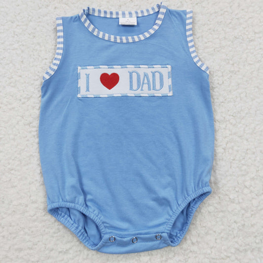 toddle boy  infant I love dad fathers day summer romper,SR0236