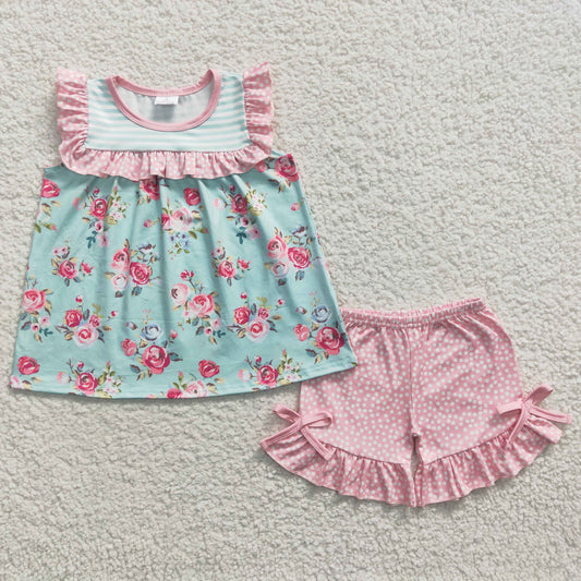 wholesale children girls  floral  boutique clothes