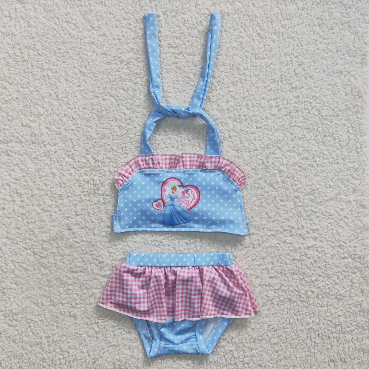 girls cartoon 2pcs bathing suit,  S0059