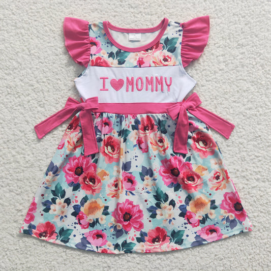 I love mommy floral summer dress , GSD0263