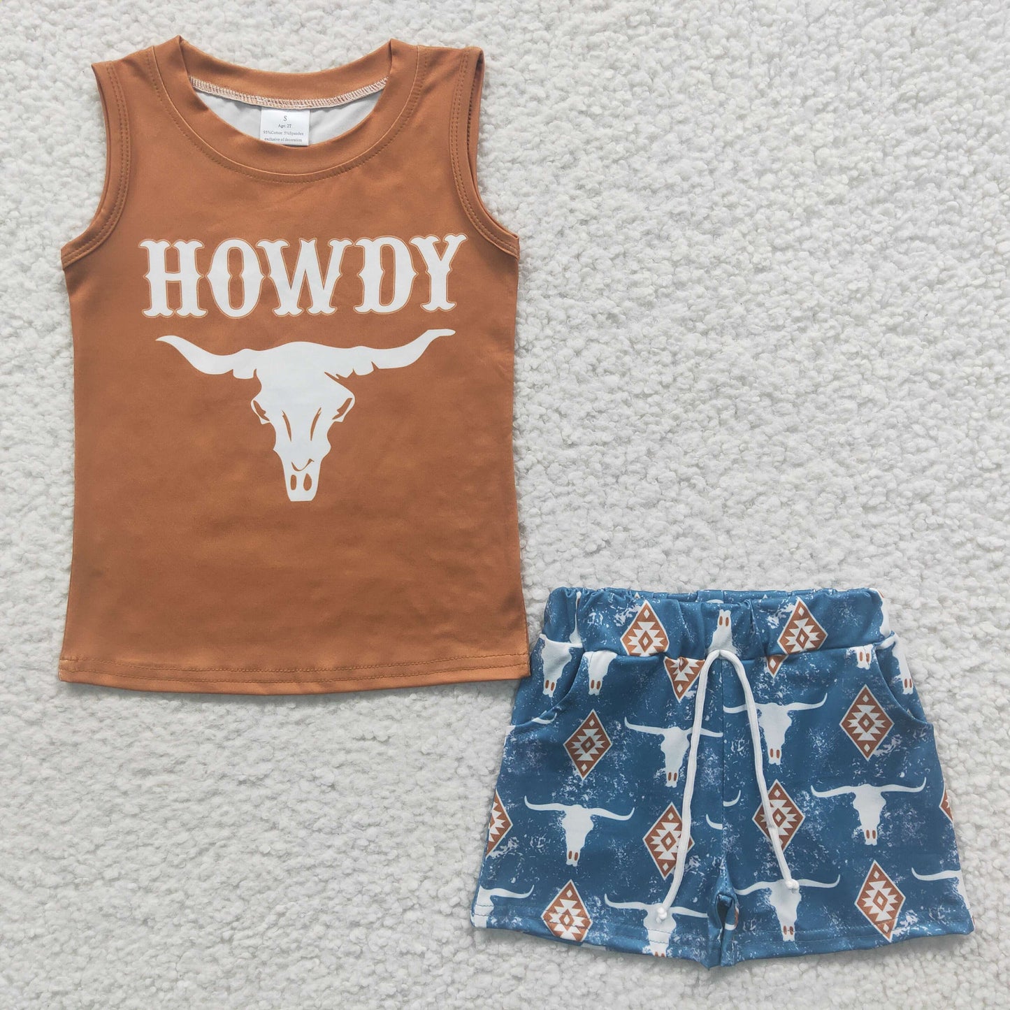 western howdy 2pcs clothing set