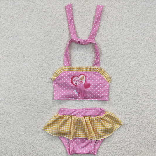 Girls cartoon 2pcs bathing suit,  S0058