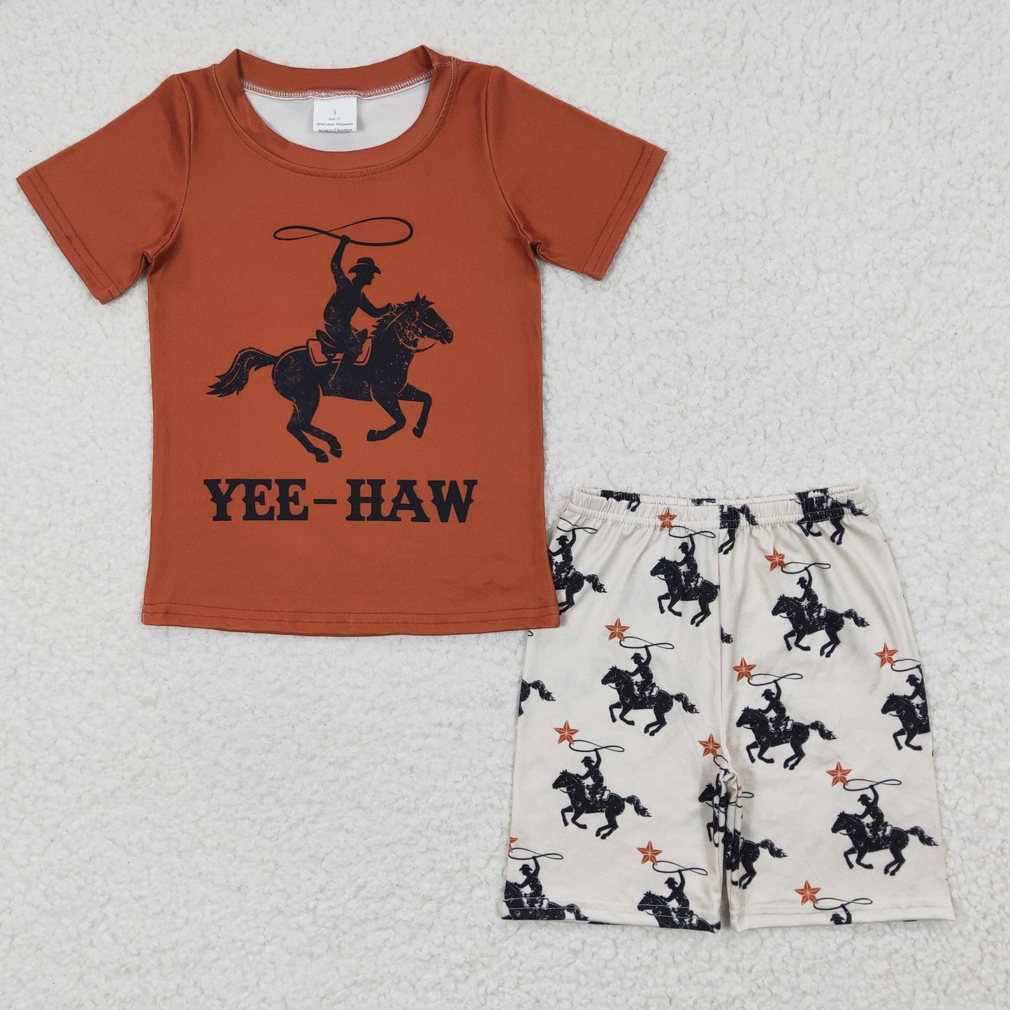 baby boy short sleeve western clothes, BSSO0189