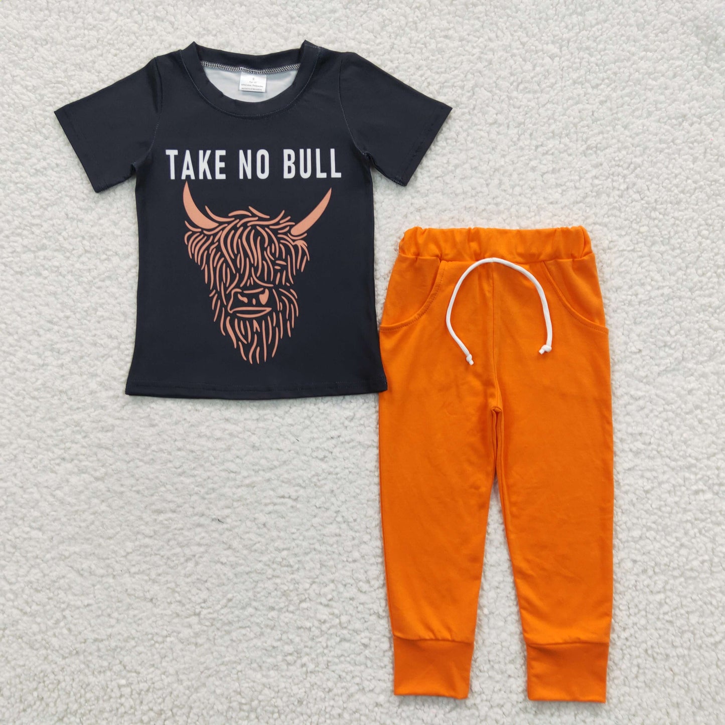 take no bull boy jogger set