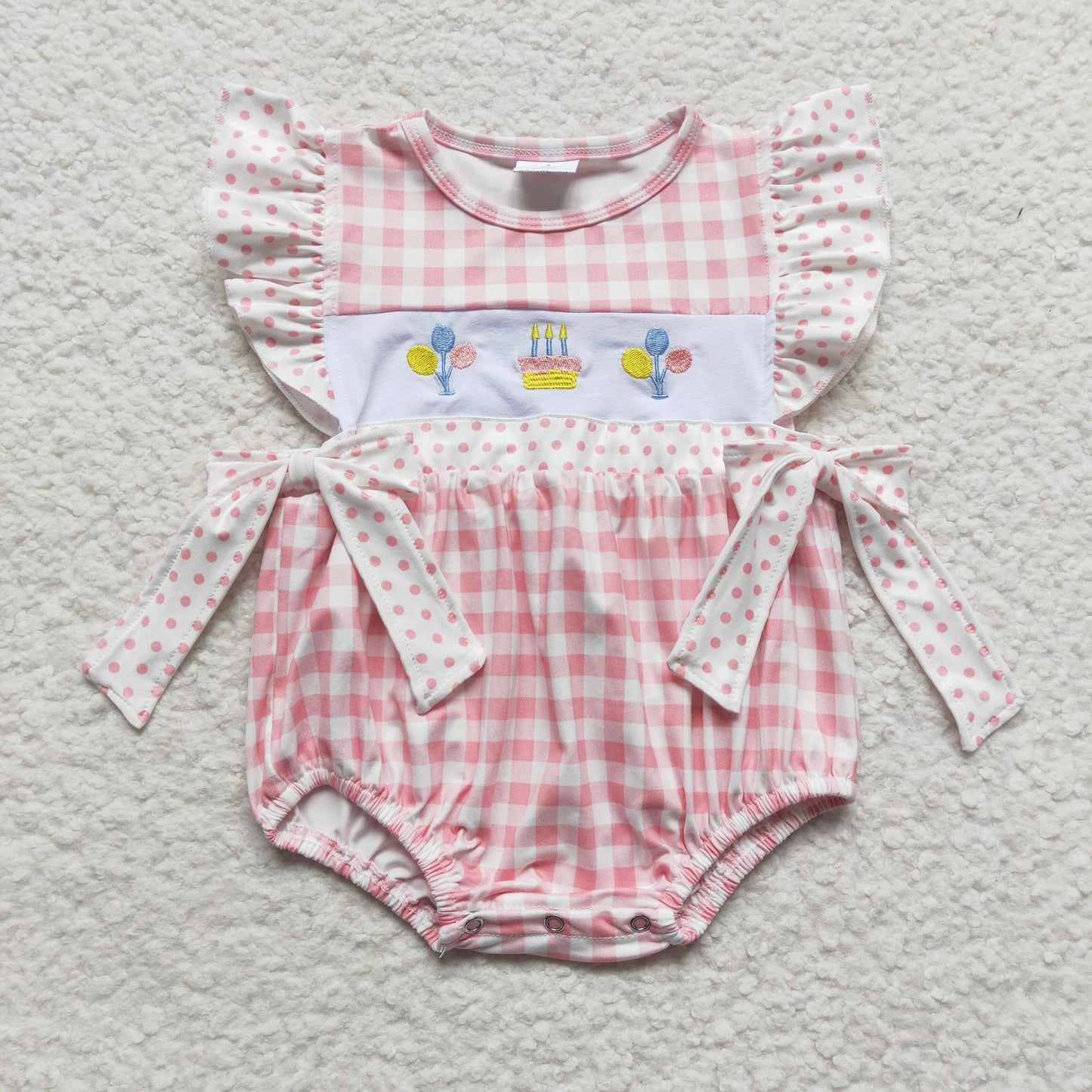 little girls birthday party romper, SR0269