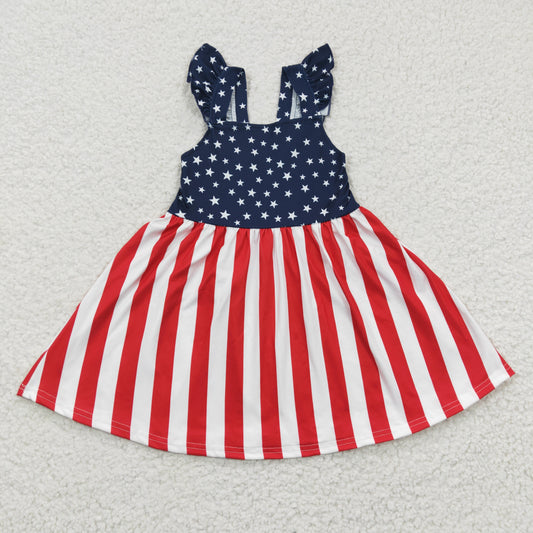 July 4th star print holiday dress