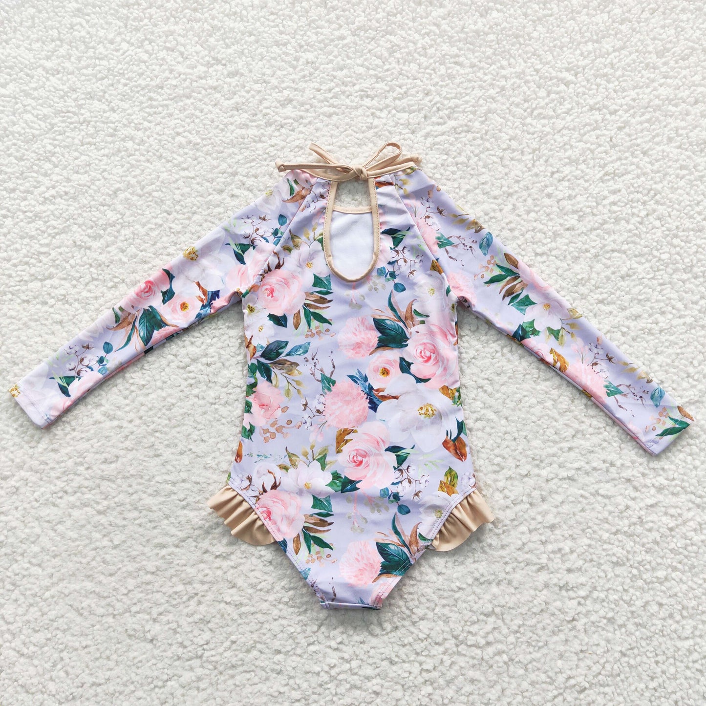 girls long sleeve swimming suit