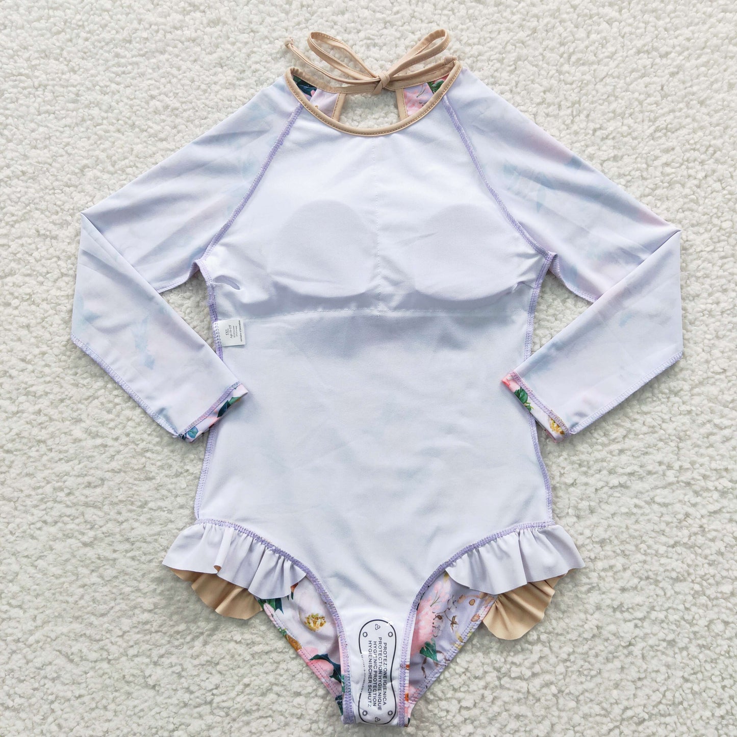 girls long sleeve swimming suit