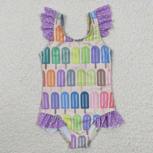 one piece Popsicle swimming suit