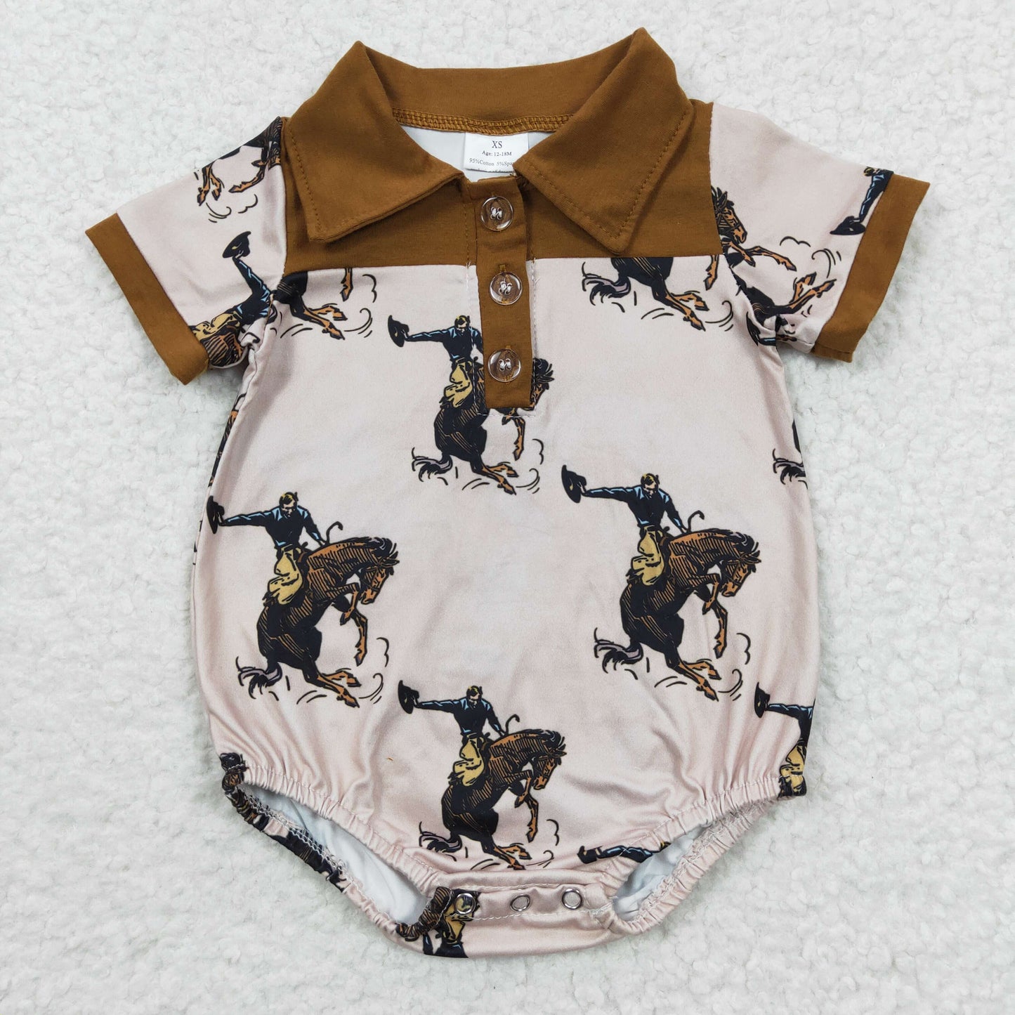 hot sale cowboy short sleeve summer romper, SR0222