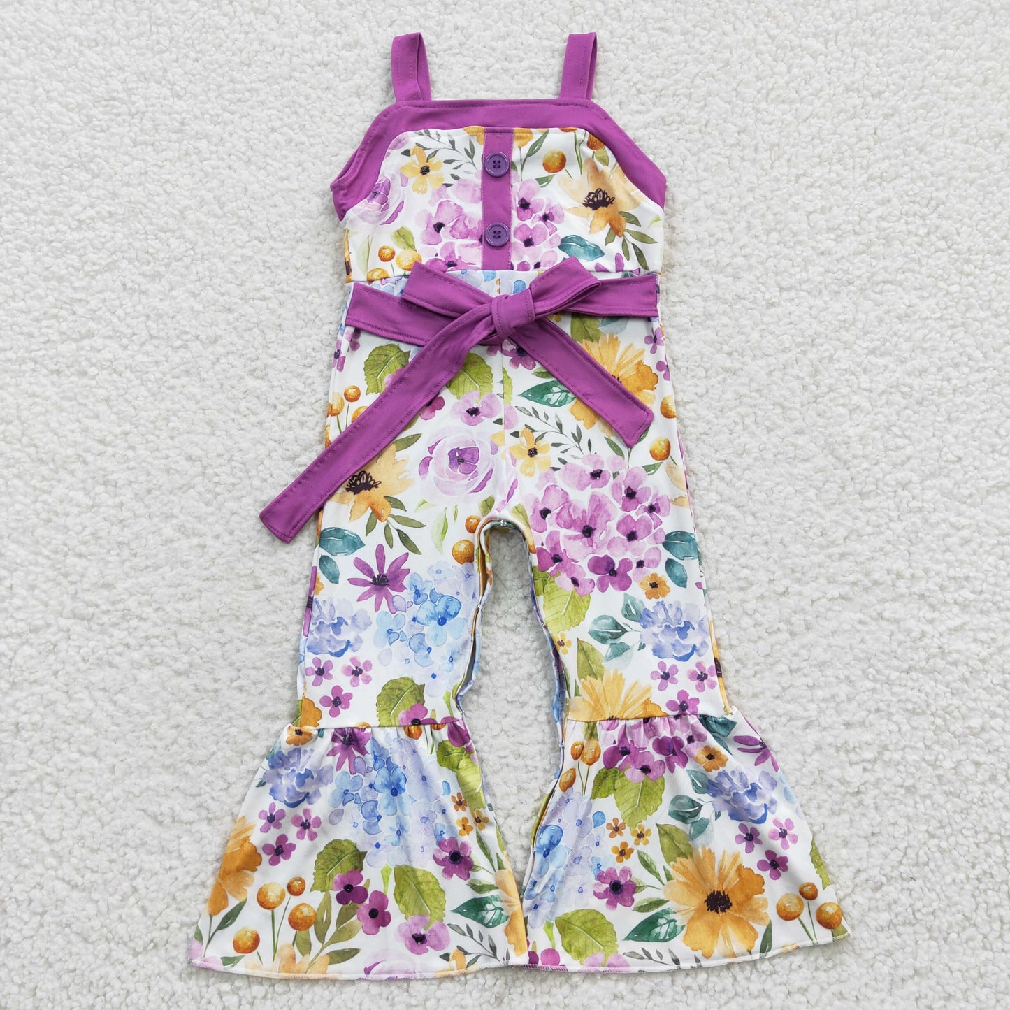 infant toddle floral romper jumpsuit