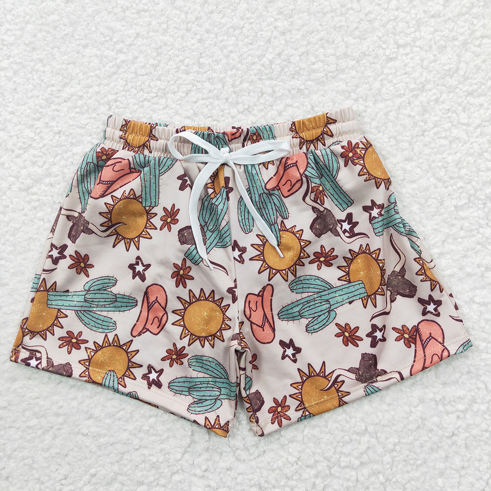 boy western  swimming trunks S0030