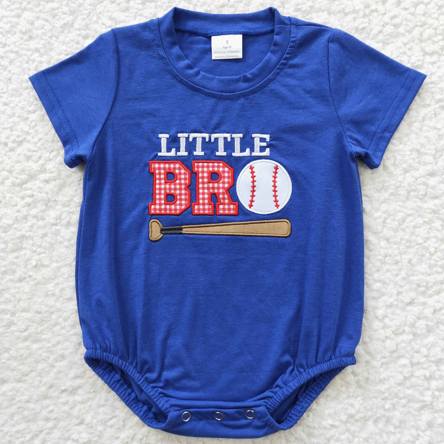 embroidery design boy baseball romper