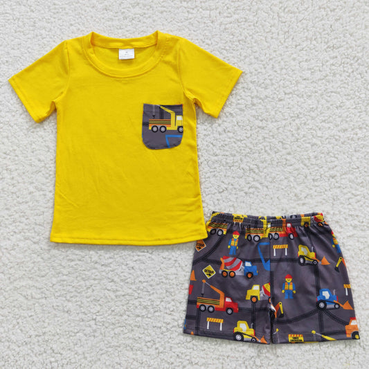 boy summer short sleeve set