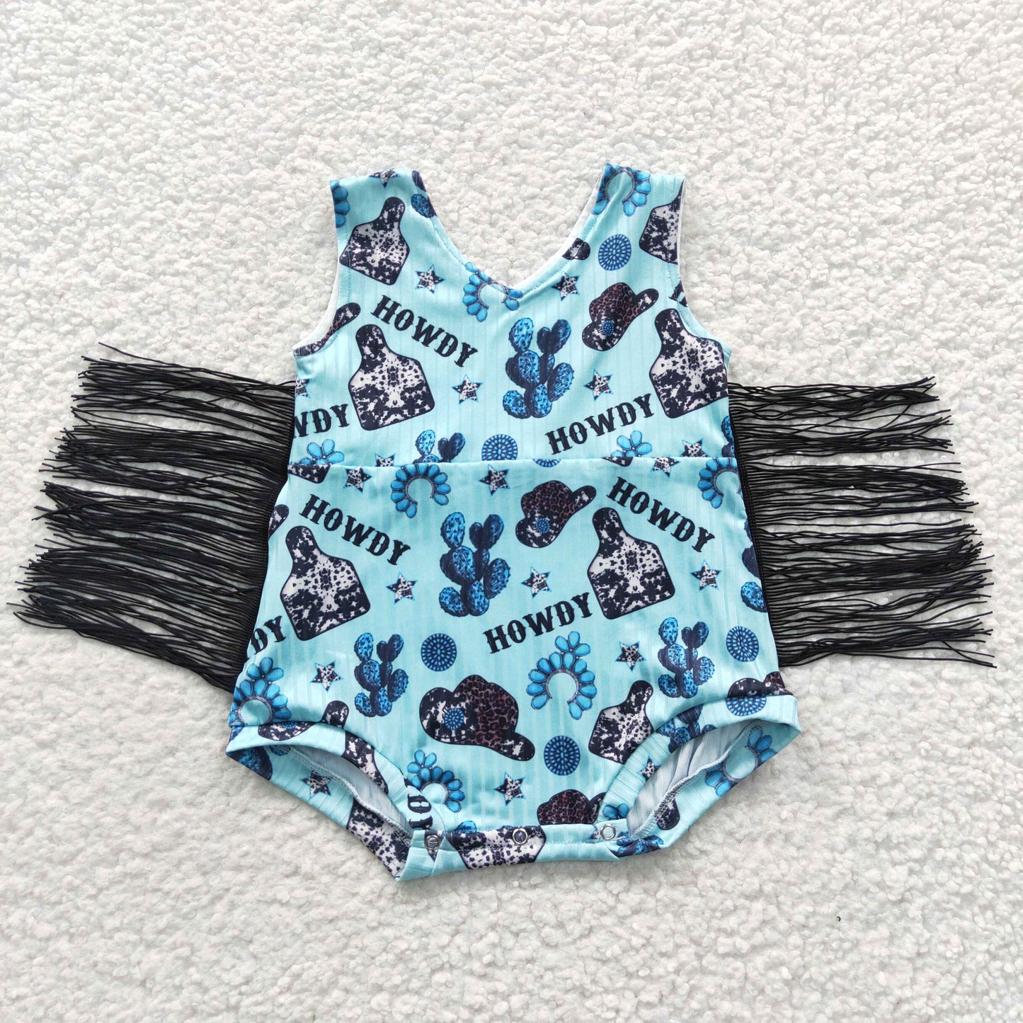 howdy print wholesale  romper