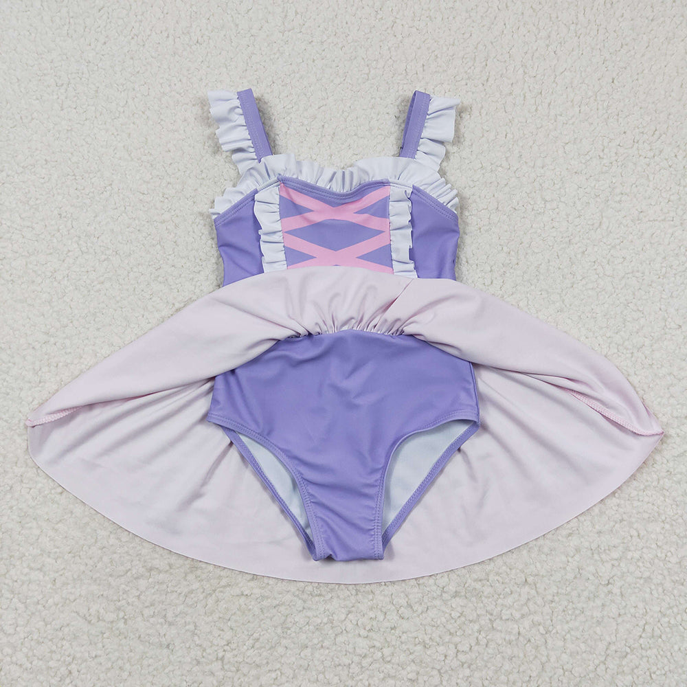 Girls princess one piece swimwear