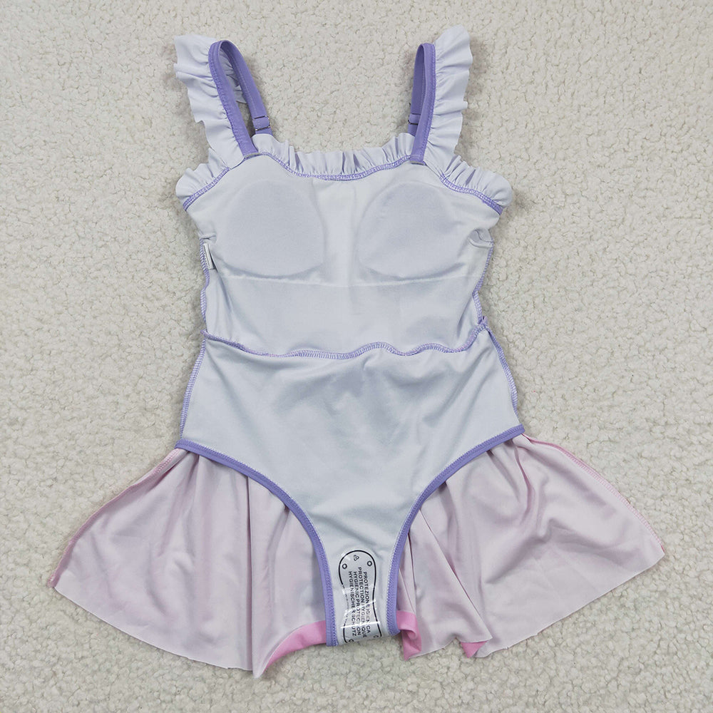 Girls princess one piece swimwear